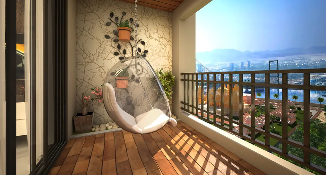 1 BHK sundeck home interior at Swaminarayan City